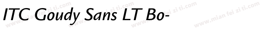 ITC Goudy Sans LT Bo字体转换
